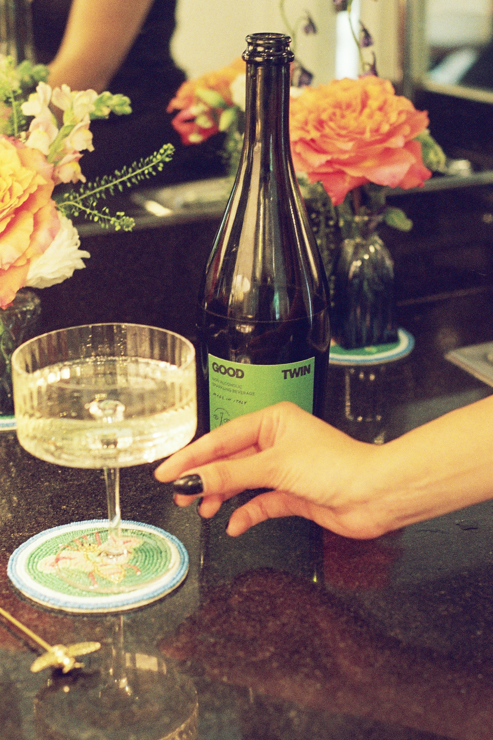 Glass Of Good Twin Non Alc Wine