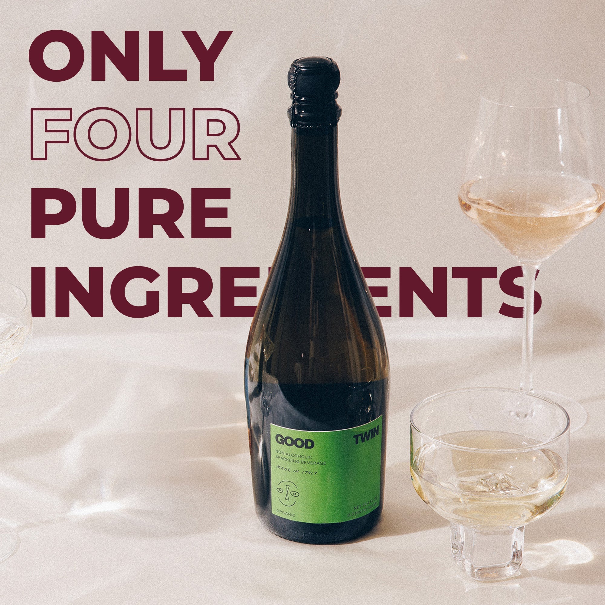 Only four pure ingredients
