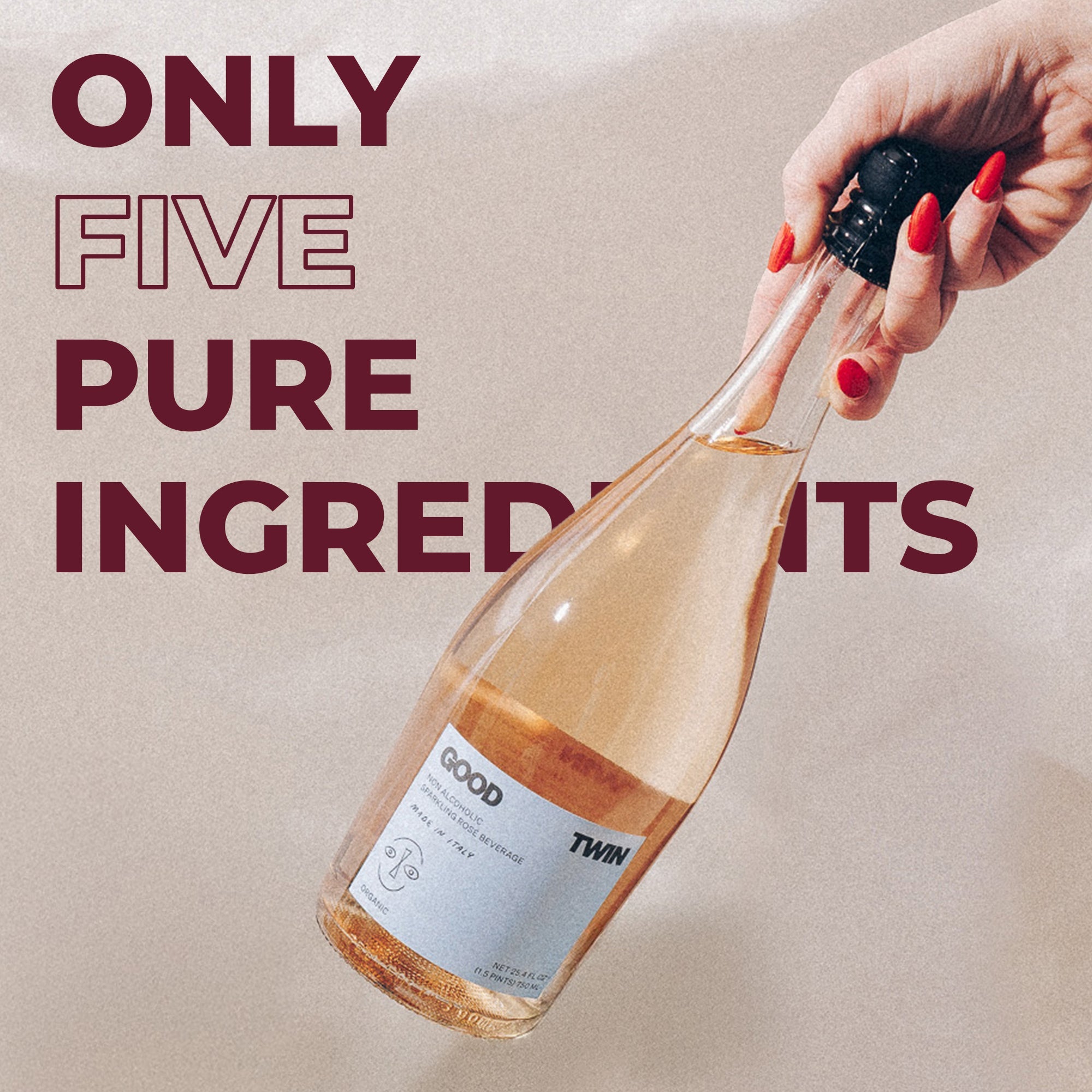 Only five pure ingredients